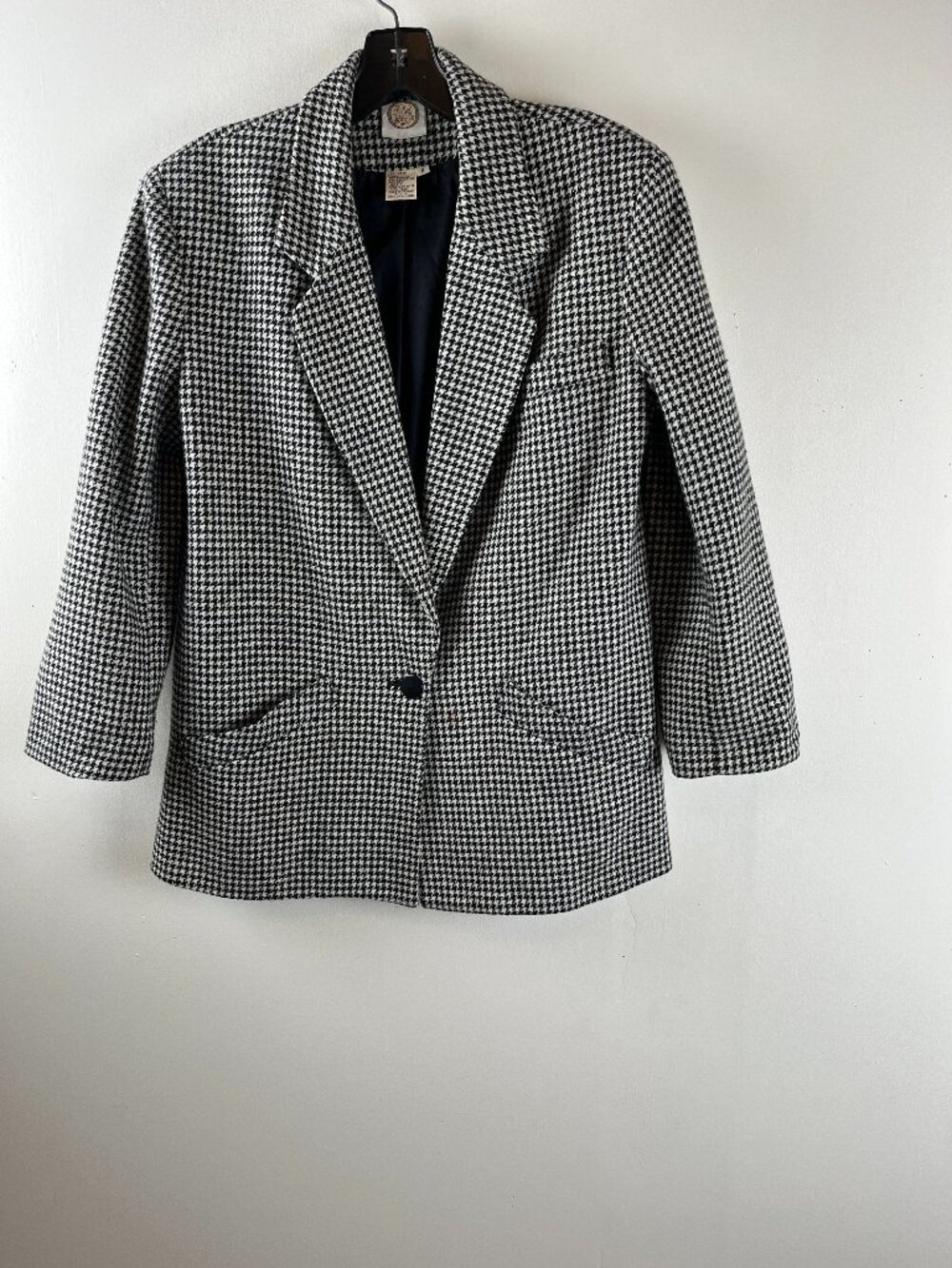Vintage Picket and Post Black And White Blazer